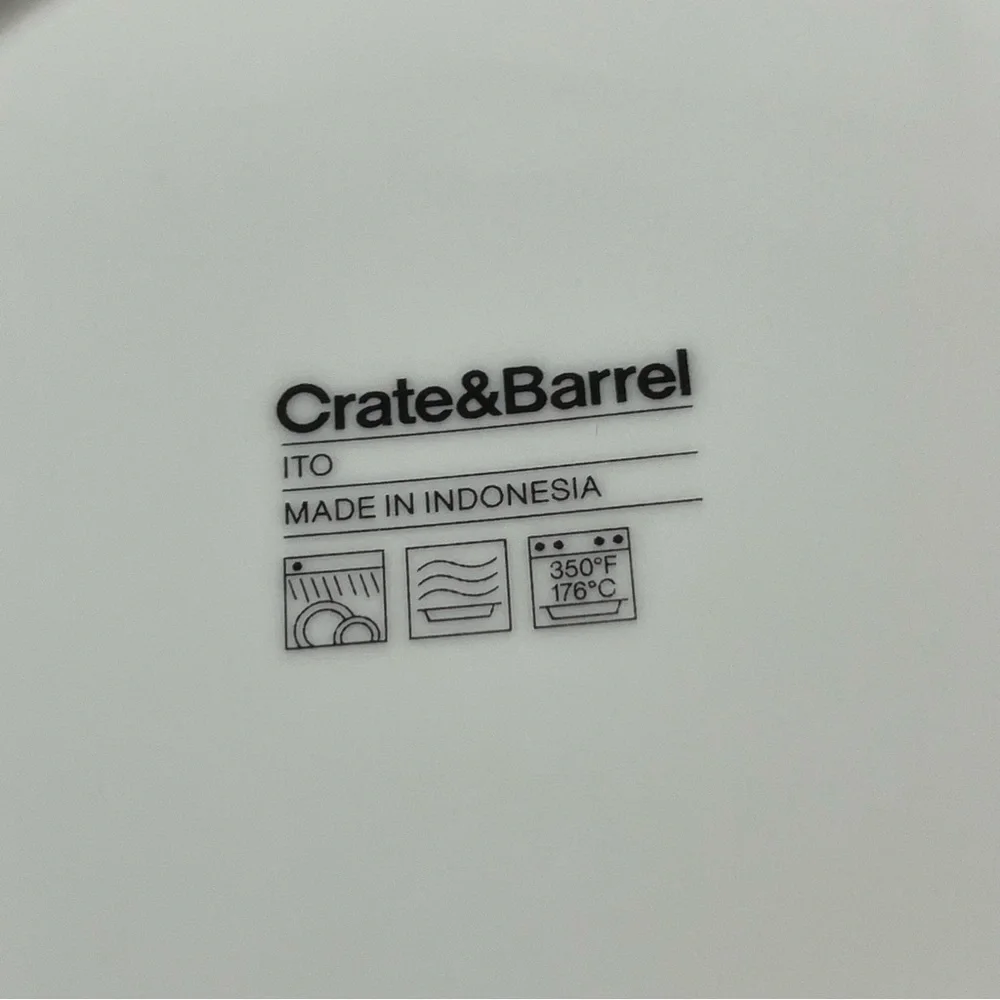 Crate & Barrel 4 ITO Pasta Soup Bowls